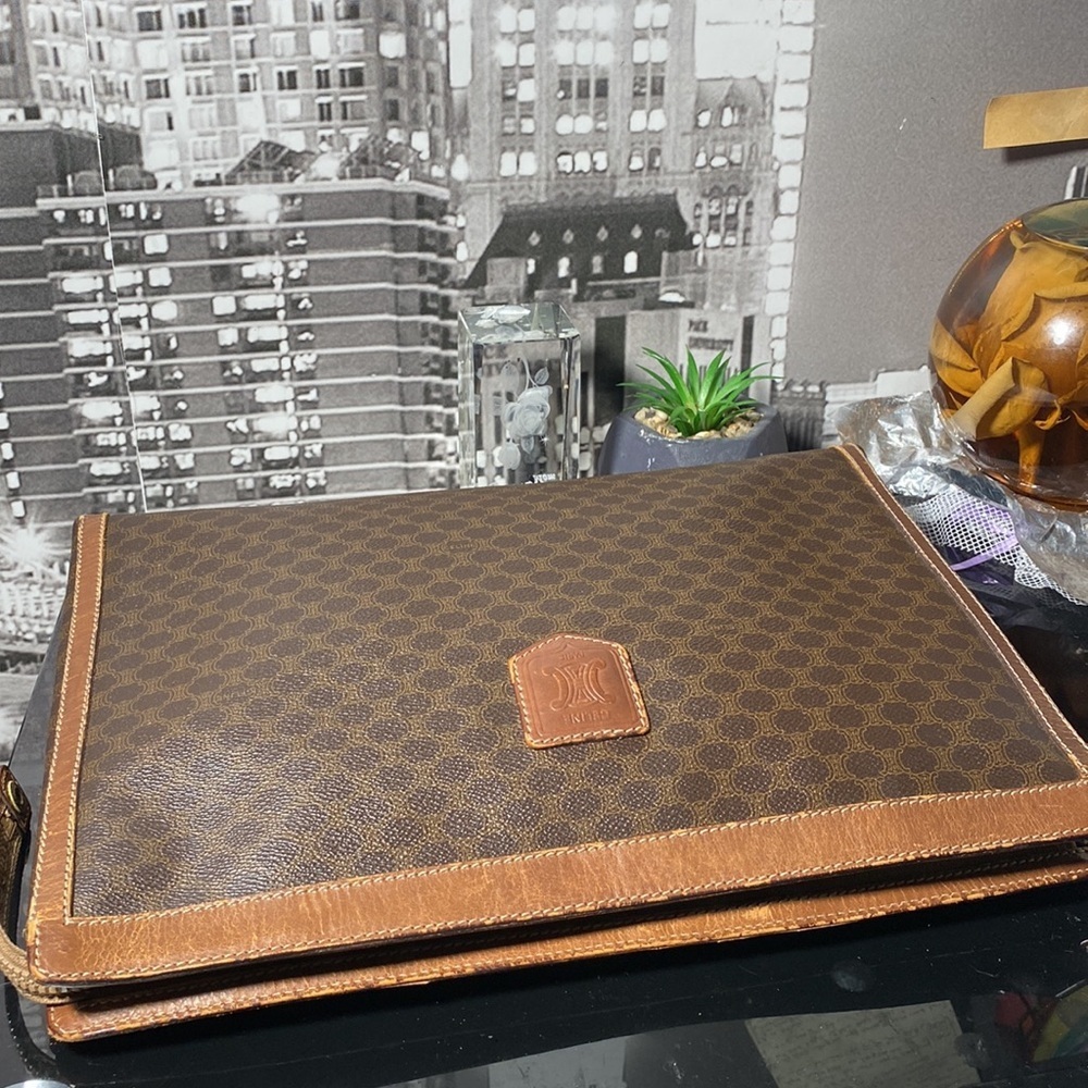 Authentic CELINE Macadam Laptop/Business Bag - Picture 9 of 16